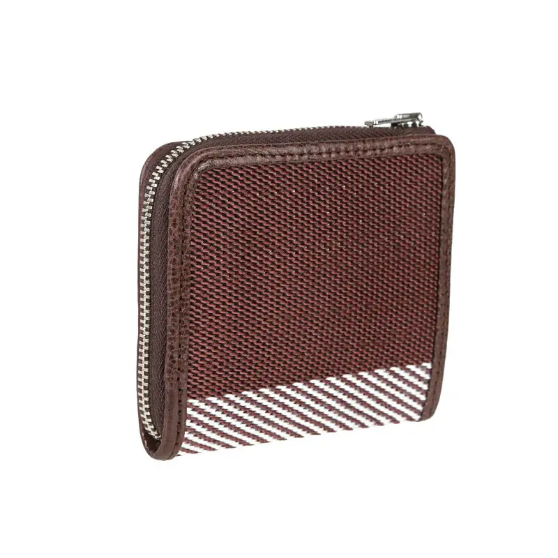 L型ファスナー財布（ブラウン）UPCYCLE LAB 30-042 SDGs リサイクル アップサイクル