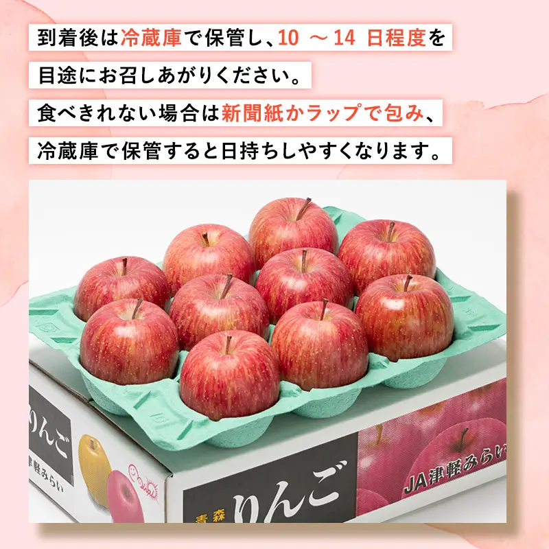 蜜入り 糖度選別サンふじ約3㎏ [hi-0001-009]