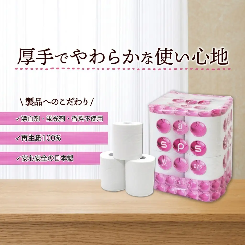 トイレットペーパー ダブル 川一製紙 トイレットペーパー【27.5m 8ロール×12袋 計96ロール】【定期便 12ヵ月】