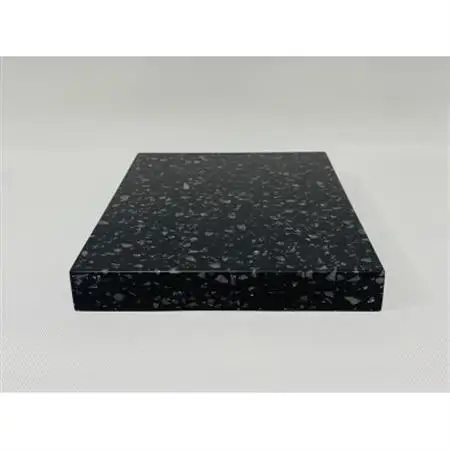 オーディオボード　22cm × 16.2cm × 2.4cm　黒地　グレー粒柄　2枚セット_家電製品 TV・オーディオ・カメラ  _【1509484】