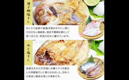 【全6回定期便】長崎 海鮮三昧 ひものセット ／ 干物 魚介類 海鮮 魚介 魚 セット 詰合せ ふぐ フグ 連子鯛 タイ かます あじ 鯵 ぶり いかしゅうまい 長崎県 長崎市