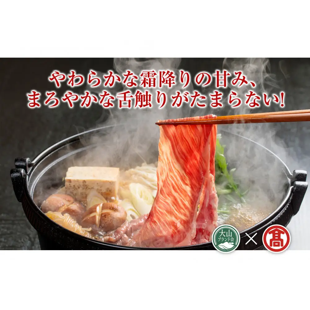 ＜HANAFUSA＞大山黒牛ローススライス(500g)【T-AC8】【大山ブランド会】 【鳥取県 境港市】