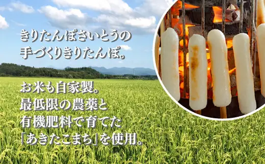 自家製炭火焼きりたんぽ鍋セット2～3人前　125P1508【きりたんぽさいとう】