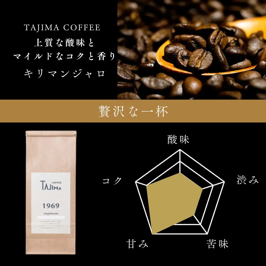 コーヒー豆 豆のまま / Tanzania キリマンジャロ 珈琲豆 500g 自家焙煎 珈琲 豆 コーヒー 珈琲 老舗 喫茶店の味 上質な酸味 マイルドなコク 優しい香り 苦みが少ない 贅沢な一杯 但馬東洋珈琲【tc-tannzania-500】【TAJIMA COFFEE 】