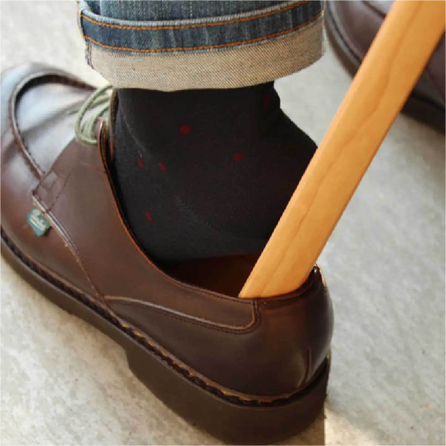 Hacoa 木製靴べら「Shoehorn」　チェリー　雑貨 おしゃれ　