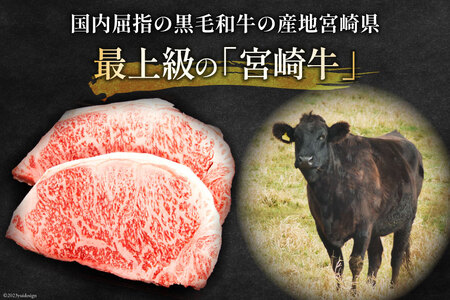 【最上等級使用！】 牛肉 宮崎牛 ロース ステーキ 250g × 3枚 計750g