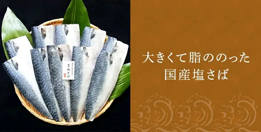 大きくて脂ののった国産塩さば 150g×10枚(合計1.5kg)