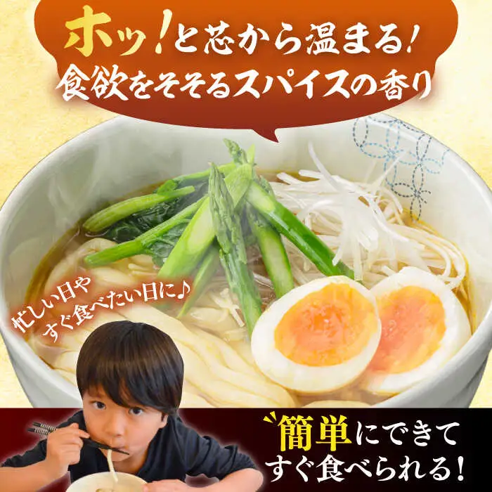 【全3回定期便】スープカレーうどん 12食 VAI071 カレーうどん