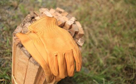 LAMP GROVES -UTILITY GLOVE STANDARD-(カラー：キャメル／サイズ：L)【革手袋 レザー グローブ 鹿革 メンズ レディース Lamp gloves ランプグローブス スタンダード ドライビンググローブ バイカー ファッション 手袋 香川県 さぬき市】