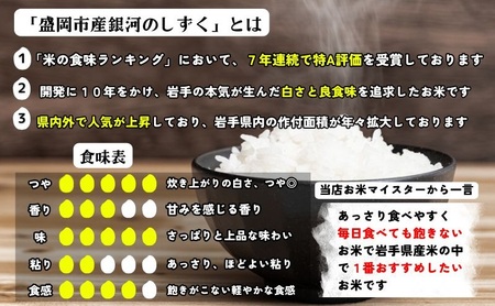 銀河のしずく令和7年産 無洗米 10kg(5kg×2袋) 無洗米 村上米穀店 r03201804292