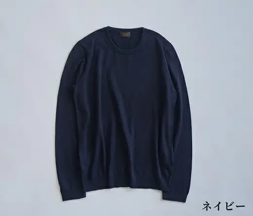【UTOカシミヤ】レディース シルク クルーネック セーター 岩手県 北上市 P0072
