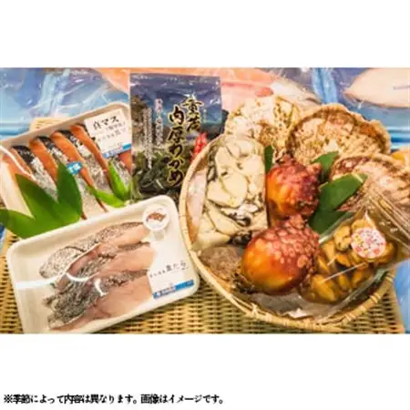 【三陸厳選】岩船商店おまかせ海産物詰め合わせセット(2)_魚介・海産物  貝   魚介・海産物  鮮魚   魚介・海産物 わかめ 海苔・海藻 ワカメ_【配送不可地域：離島・沖縄県・九州】【1523123】