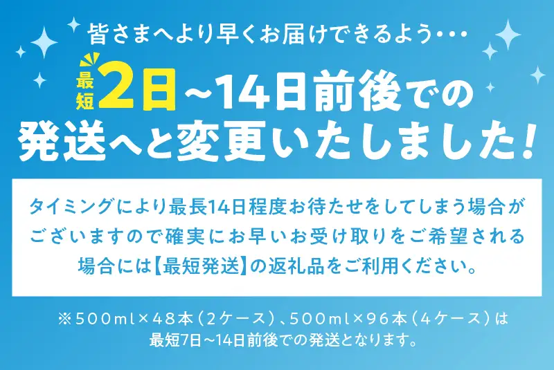 【最短2日発送！】富士山蒼天の水500ml×24本（1ケース） ラベルレス 水