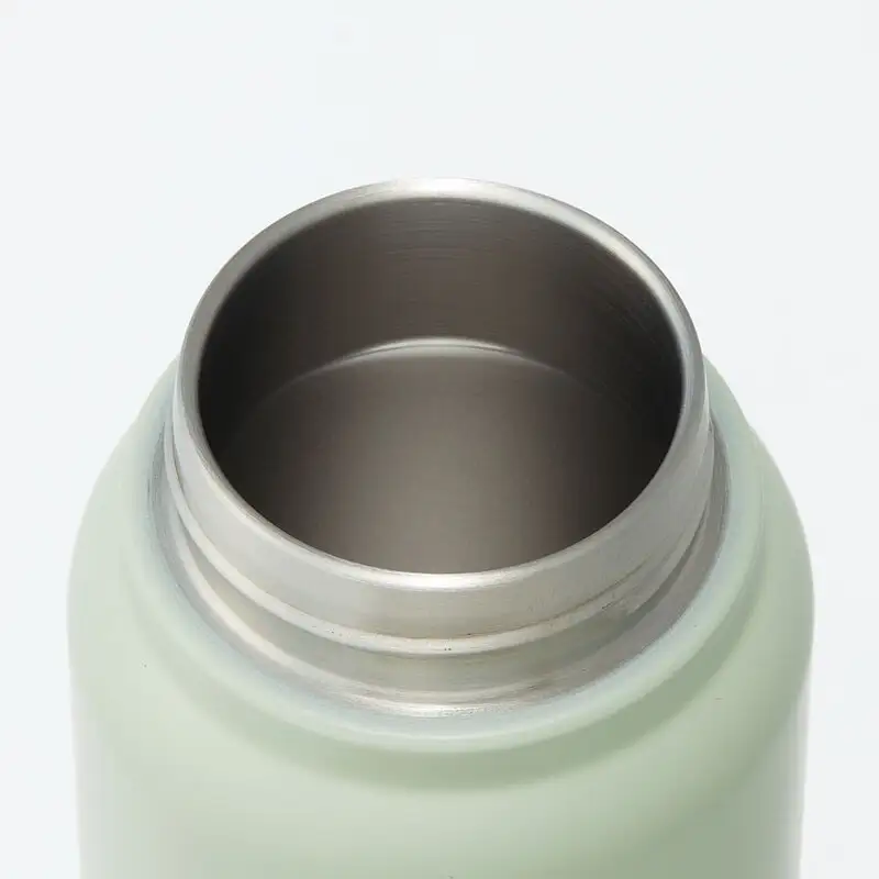 【スクリューハンドル付きマグボトル】500ml 保温保冷 くすみグリーン スケーター株式会社 8-014