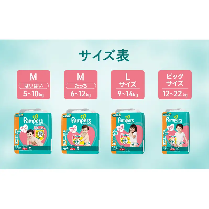パンパース パンツ さらさらケア 1P おむつ オムツ 紙おむつ 赤ちゃん ベビー 消耗品 日用品 兵庫 明石市 ビッグサイズ 64枚入 1パック