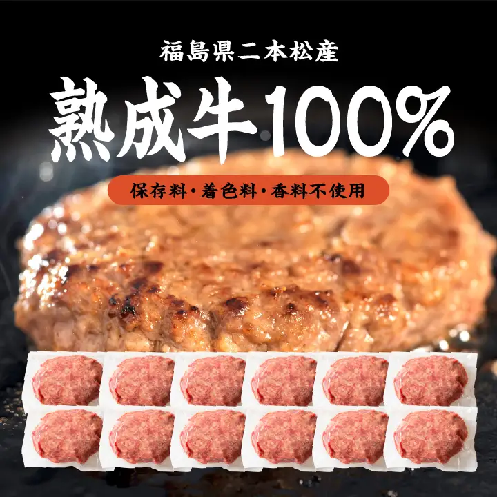熟成牛 手ごねハンバーグ 3kg（150g×20袋）ハンバーグ 国産 牛肉 