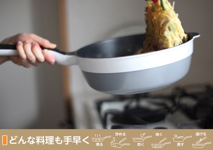 レミパンプラス & エッグ & 蓋 & ターナー (ネイビー) RHF-944【 フライパン 卵焼き器 IH対応 セット 蓋 レミパン キッチン 蓋付き くっつかない 軽い 紺 平野レミ IH 鍋 ガス キッチン用品 新潟県 燕三条 新潟県 燕市 】
