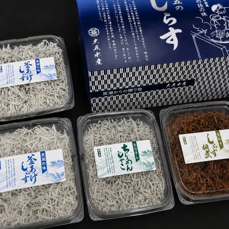 しらす・ちりめん・佃煮3色セット「海風」 UMIKAZE / シラス 厳選 小分け 冷蔵便【dig009A】