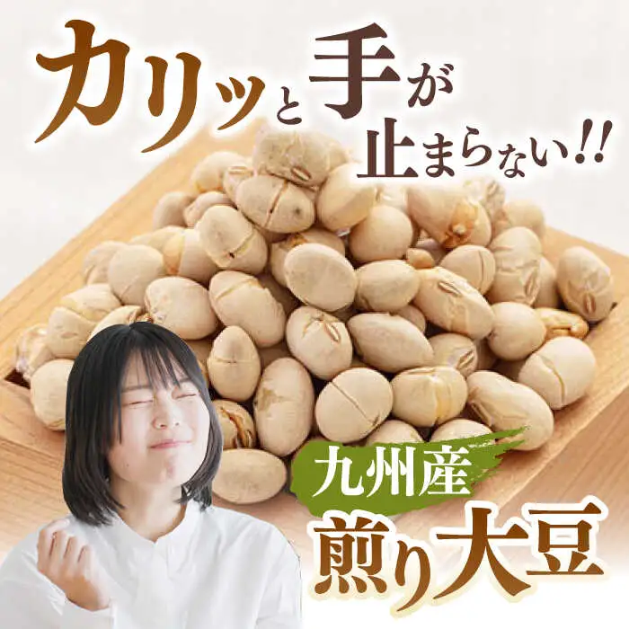 【定期便：2ヶ月毎お届け全3回】 九州産煎り大豆 1250g［250g×5袋］ 桂川町/株式会社福六 [ADAM054] 大豆 豆 定期便 おすすめ