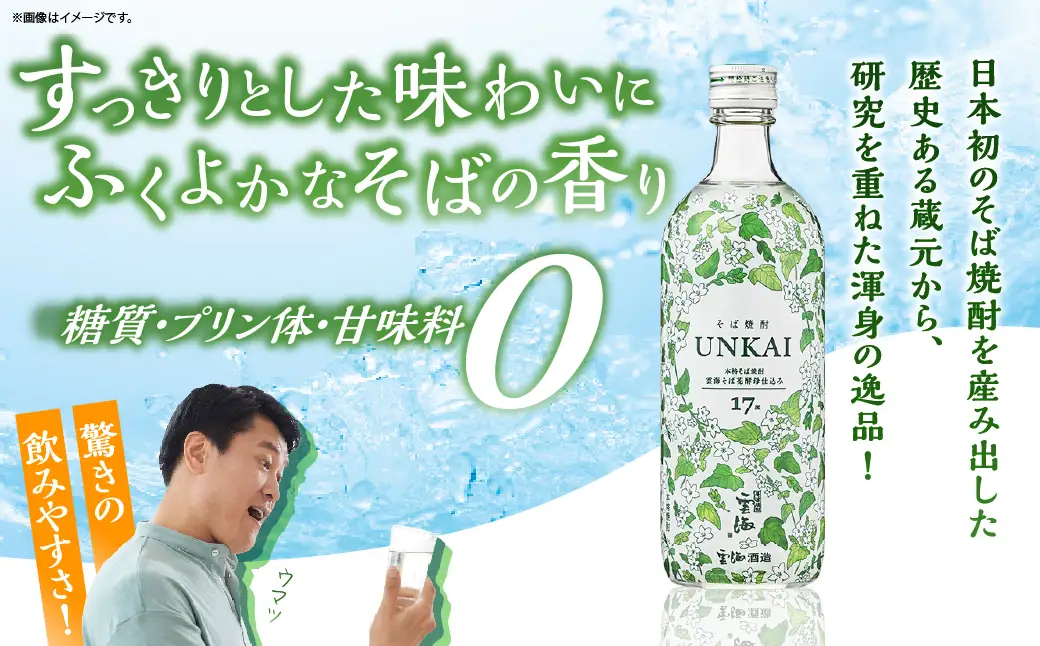 【雲海酒造】雲海そば花酵母仕込み-イチナナ- そば焼酎 17度12本セット_A0087-017