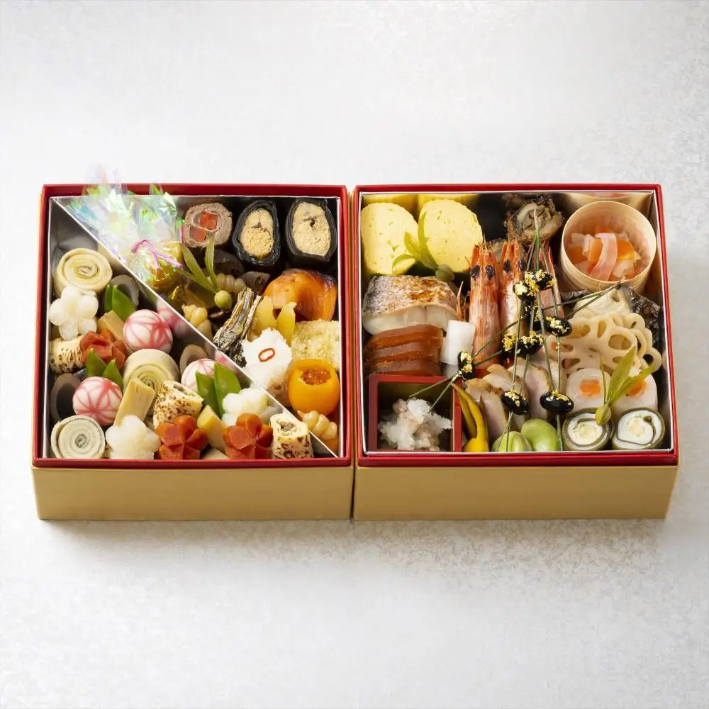 香川讃岐の地で80年の歴史。料亭二蝶のおせち料理「雅」 二段 3～4人前 全38品 冷蔵【12月31日到着予定】
