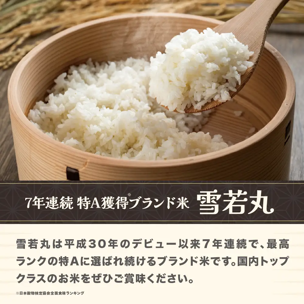 新米 令和8年産 精米 雪若丸 20kg ja-ywsxb20