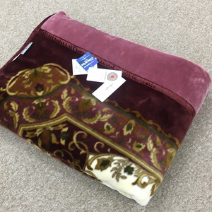 日本製 新合繊アクリル マイヤー毛布 ダブル （2枚合わせ毛布） 1枚 ピンク N-YO-38001