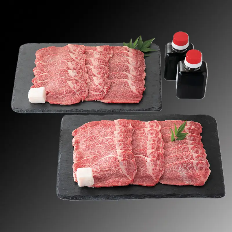 【A-049】大吉商店　滋賀郷土料理じゅんじゅん　近江牛ヒレすき焼きセット　400g×2／計800g 　わりした付き【高島屋選定品】
