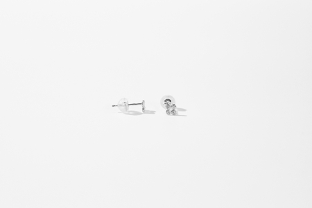 【プラチナ】トータル0.04ct ダイヤモンドピアス/No.109