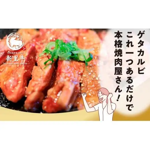 石垣島産 黒毛和牛 新里牛 中落ちゲタカルビ（200g×2）　SZ-26