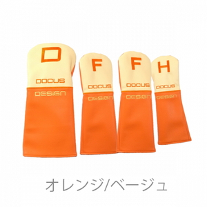 TOUR NINE.FIVE DCC766S (ヘッドカバーセット) オレンジ×ベージュ | ゴルフ golf ゴルフ用品 スポーツ スポーツ用品 DOCUS ドゥーカス ギフト 贈答 景品 茨城県 古河市 _FO26