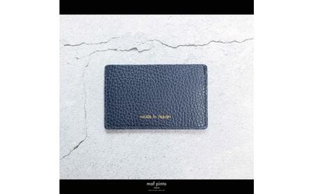 maf pinto (マフ ピント) カードケース 1枚 免許証 マイナンバーカード 薄型 スリム ネイビー ADRIA LINE レザー 本革 日本製