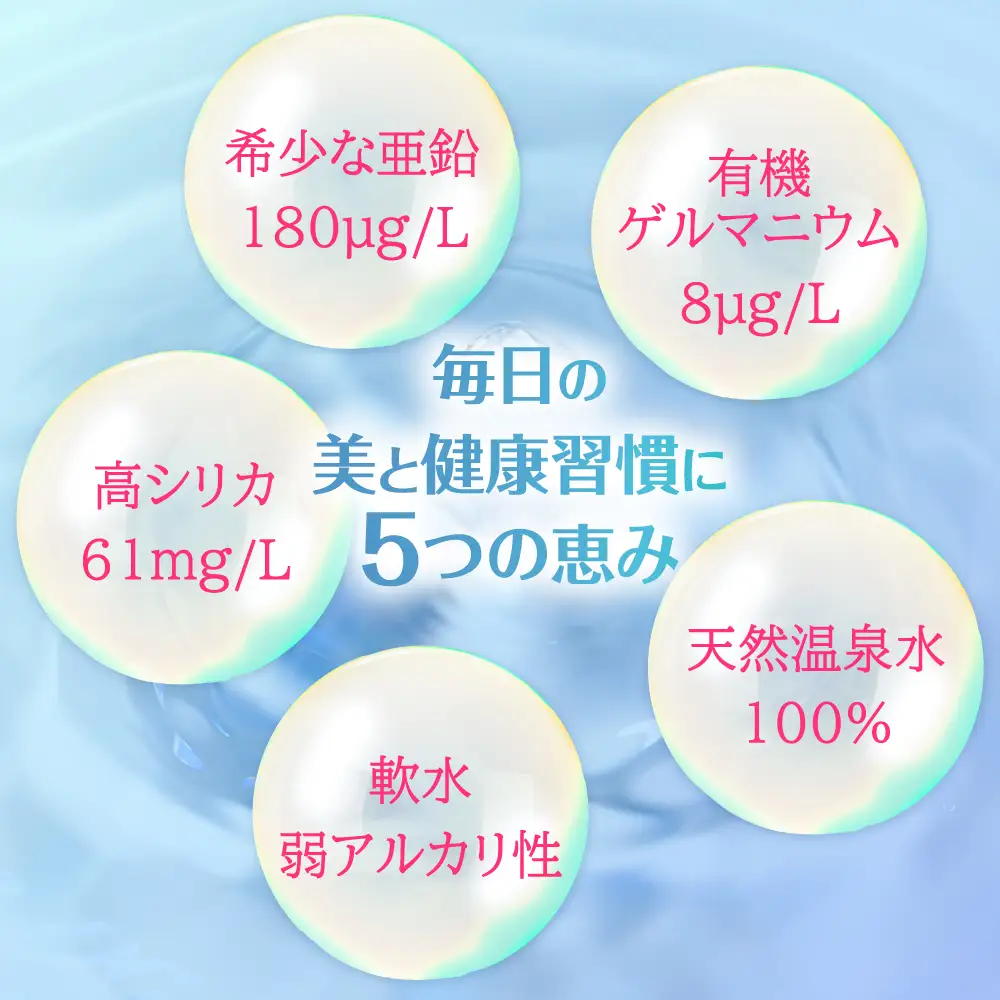 【全6回定期便】天然温泉水 RYUSEKI 2L×8本 温泉水[ARCD001]