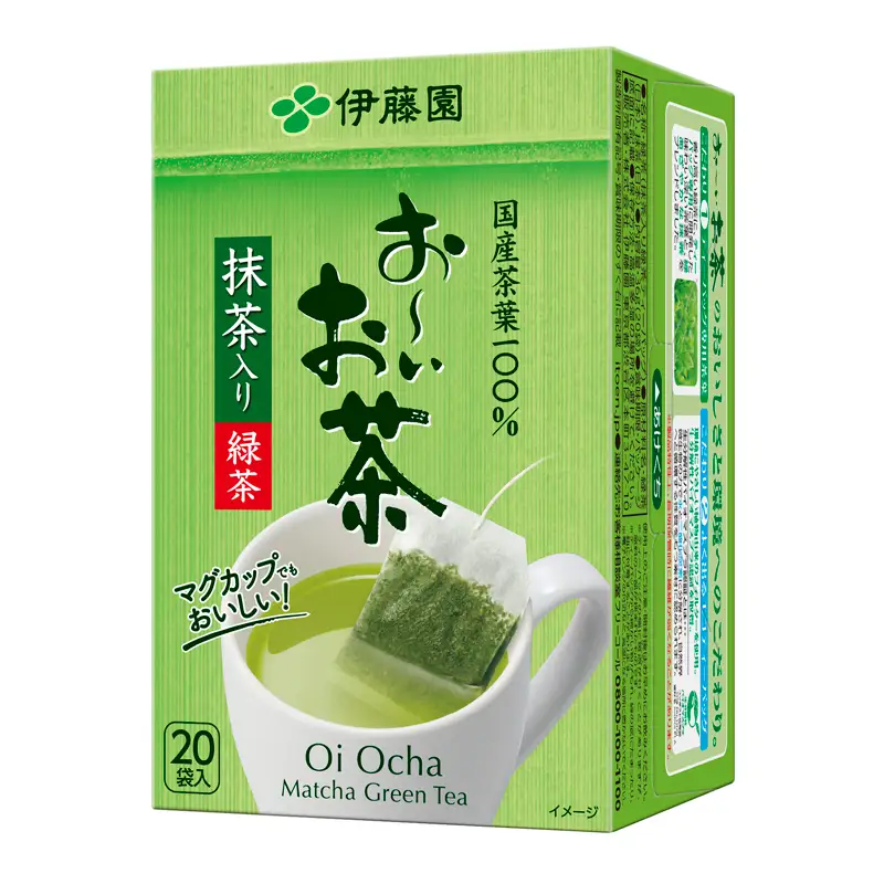 【 緑茶 】 おーいお茶エコティーバッグ抹茶入り緑茶20袋×10 伊藤園