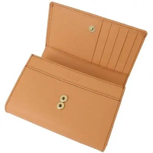 【濱野皮革工藝】グレースミディアムウォレット(シャーベットオレンジ)_装飾品・工芸品 財布 服飾小物 _【1119356】