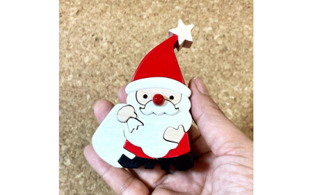 【ふるさと納税】＜メリークリスマス Xmas Christmas スノーマンと サンタさん セット サンタクロース 木 置物 デコレーション クリスマスツリー LED ライト付＞木工品 コンパクト uｍ 木工房ゆうむ 飾り 装飾 オブジェ 雑貨 玄関 オーナメント ディスプレイ グッズ 北欧