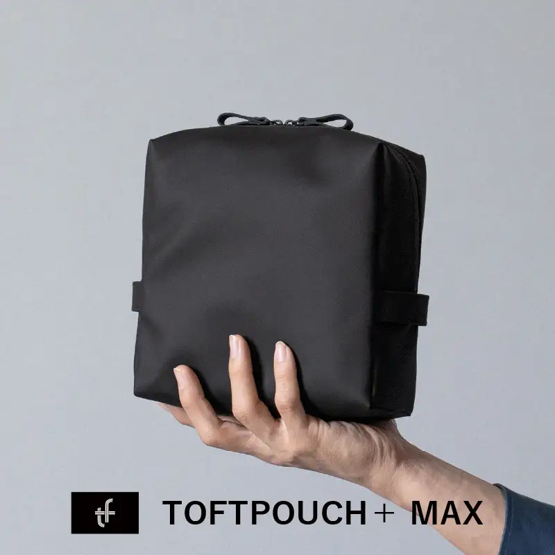 耐水ガジェットポーチ タフトポーチ+MAX（ブラック）