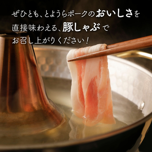 【6ヵ月 定期便 】 豚肉 しゃぶしゃぶ とようらポーク 1kg ロース 豚しゃぶ 北海道 豊浦産 SPF豚