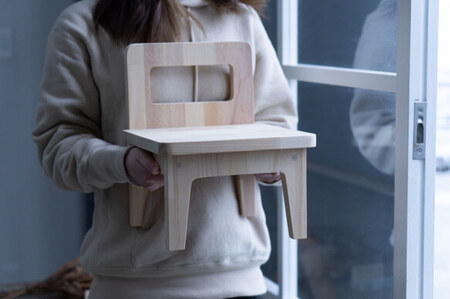 建築端材でつくったキッズチェア（高さ18㎝）こども イス チェア イス 手作り イス チェア イス