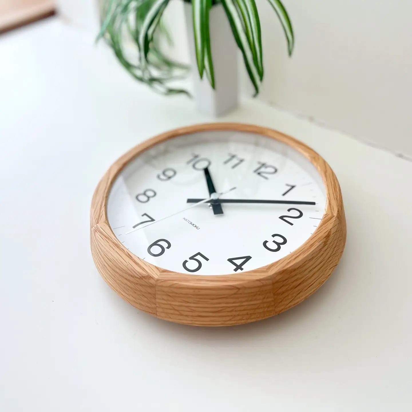 KATOMOKU muku clock 木製掛け時計（オーク）km-130OA