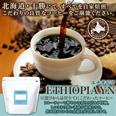 熨斗 コーヒー豆 エチオピア 100g 2袋 品質すべてにこだわったコーヒー 北海道 帯広市_飲料・ドリンク コーヒー豆 コーヒー・コーヒー豆 珈琲 珈琲豆_【1555302】