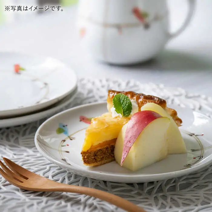 【波佐見焼】ことりの森 15cmプレート 3枚セット【まるしん】[WD43]