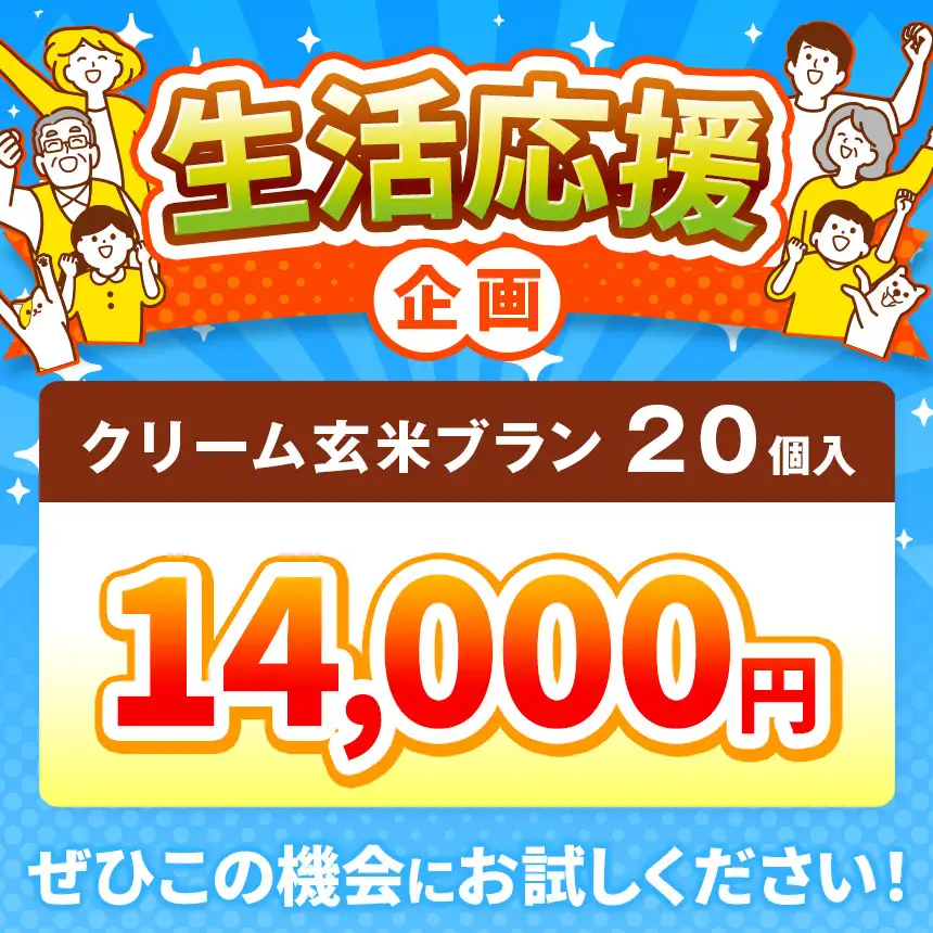 クリーム玄米ブラン アソート 20個入り 【014-38】