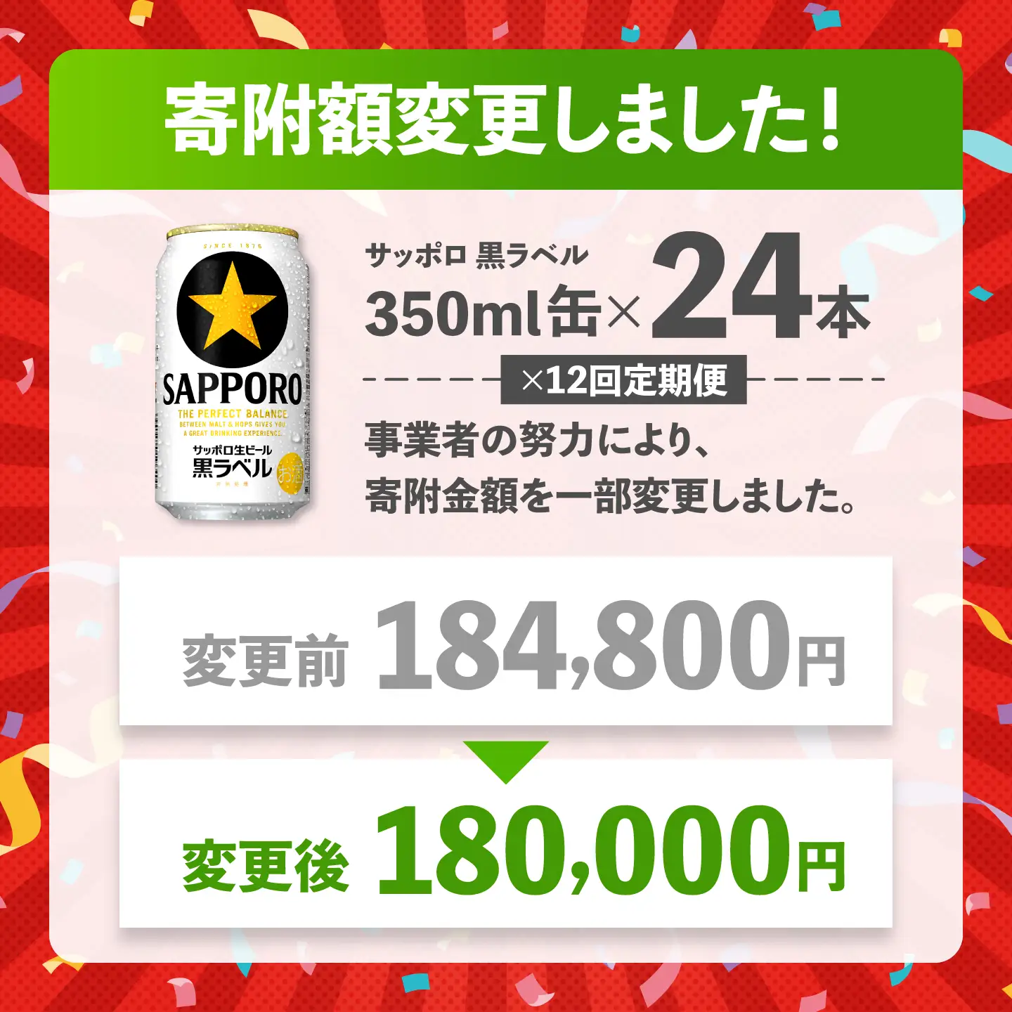 【全12回定期便】サッポロ生ビール 黒ラベル 350ml×24缶 合計288缶 ビール お酒  黒ラベル 大分 日田 サッポロビール[ARDC038]