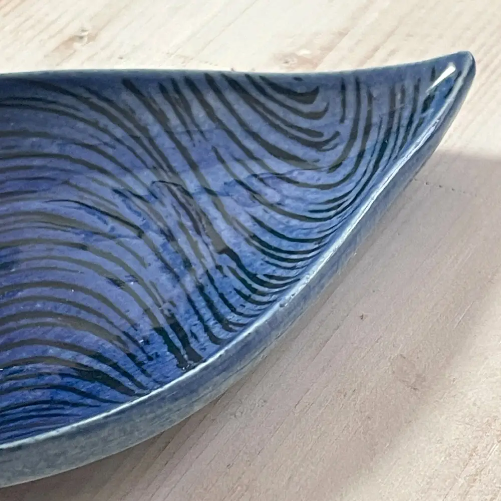 【瀬戸焼】 瑠璃釉 しずくの小皿【クラフト工房Ｌａｚｕｌｉ】 / 食器 お皿 電子レンジ対応 キッチン用品 [BBAL002]