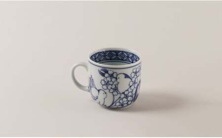 有田焼 シマエナガ マグカップ (小)【道雪窯】食器 器 うつわ 染付 手書き しまえなが 鳥モチーフ 35000円 3.5万円 fy005