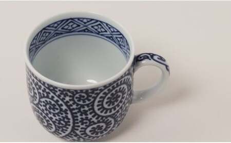 有田焼 蛸唐草 マグカップ (小)【道雪窯】食器 器 うつわ 染付 手書き たこ唐草 タコ唐草 fy007