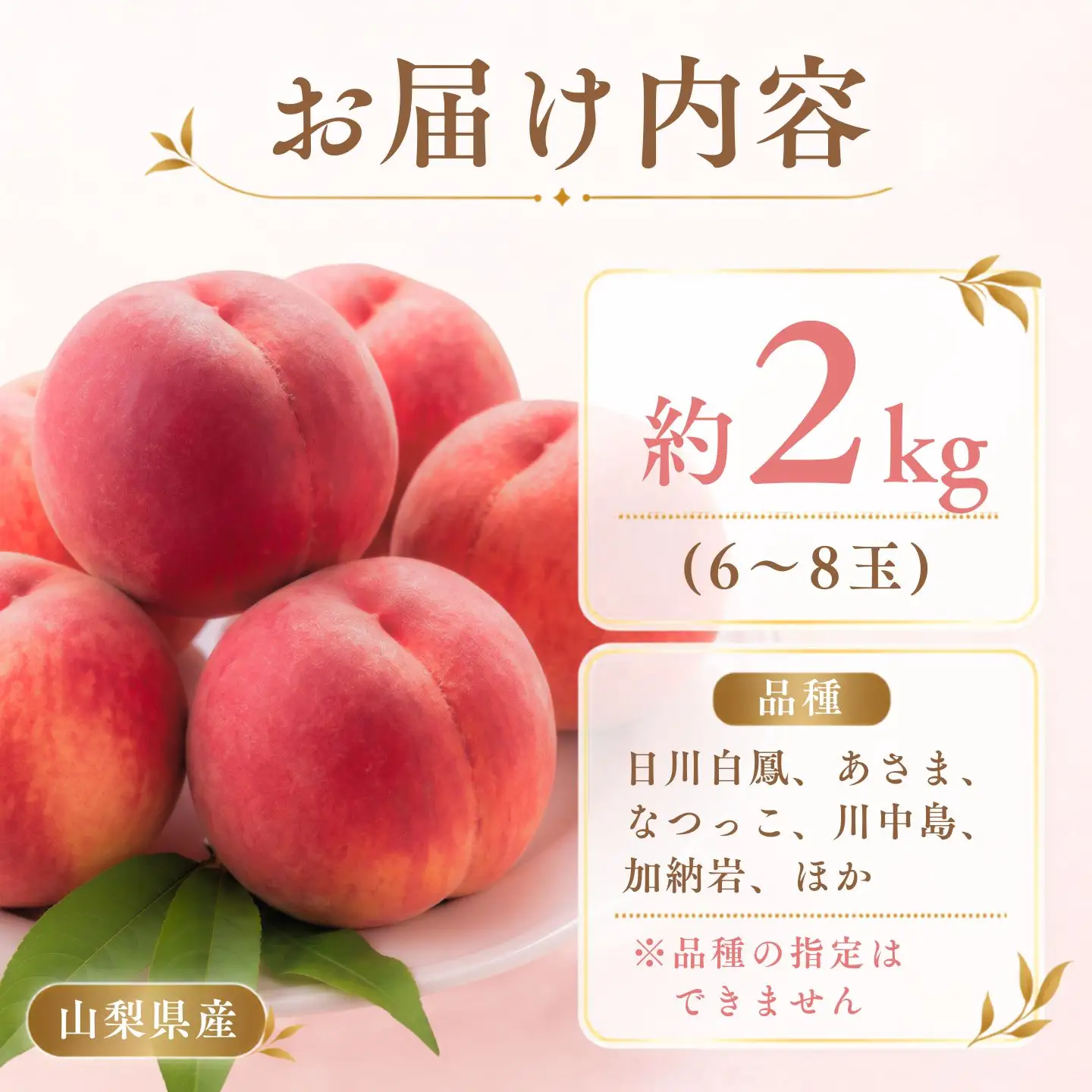 【2027年発送】山梨の桃 約2kg  桃