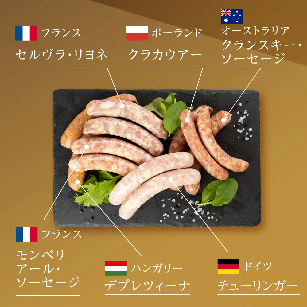 ニクロハ 世界のソーセージセット ソーセージ