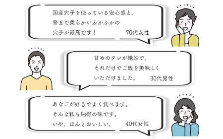 【穴子】国産 穴子 蒲焼き 4食 小分け